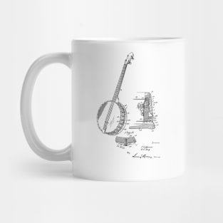 Banjo Vintage Patent Drawing Mug